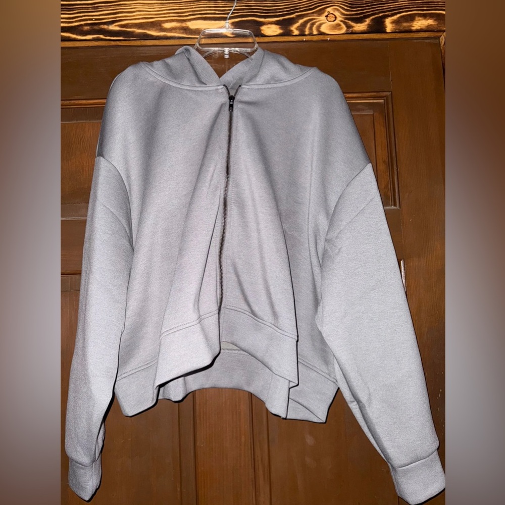 Gray Hooded Jacket